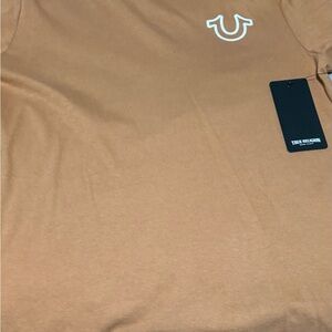 True Religion Men's Brown Short Sleeve Tee